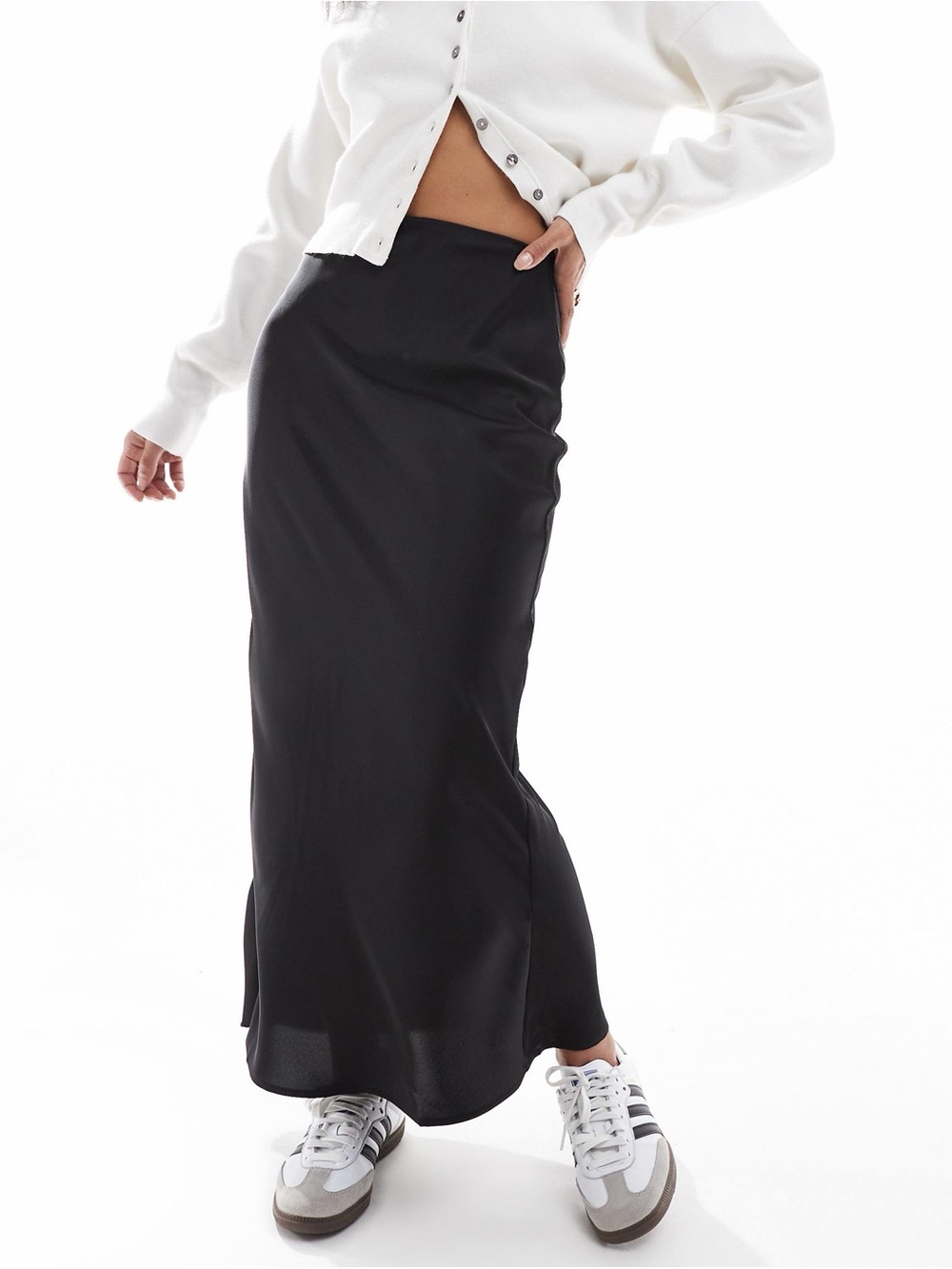 ASOS | Satin Bias Midi Skirt
